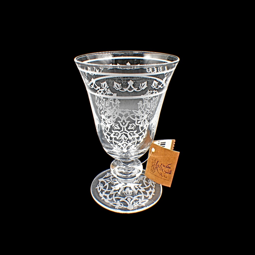 اكواب زجاج - Footed Glass 231 Hiba Trns (6 Pieces)