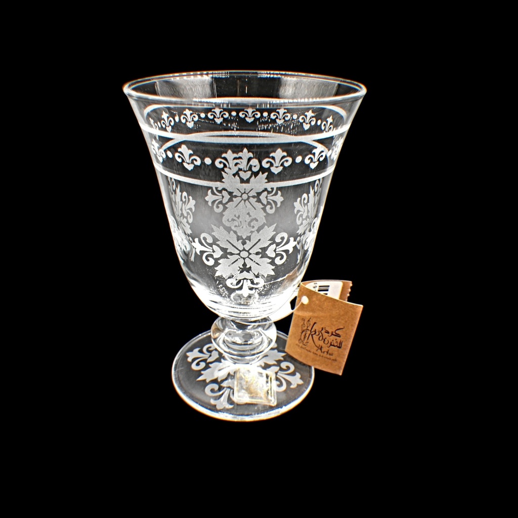  Footed Glass 232 Wew Trns - اكواب زجاج (6 Pieces)