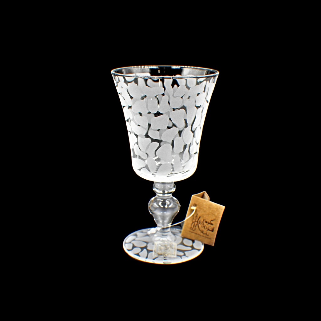 اكواب زجاج - Footed Glass 234 Girf Trns 6mm (6 Pieces)