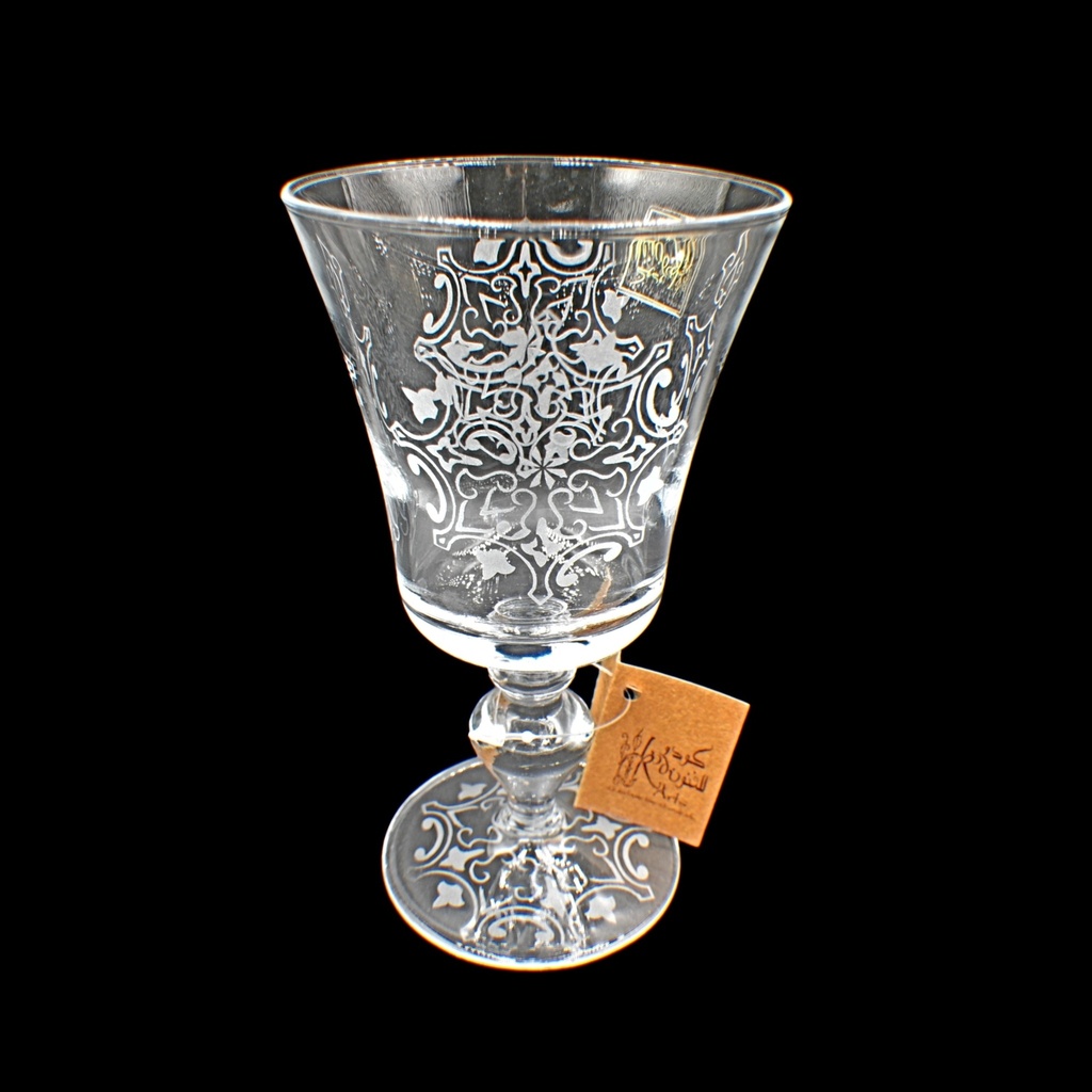  Footed Glass 234 Malk Trns - اكواب زجاج (6 Pieces)