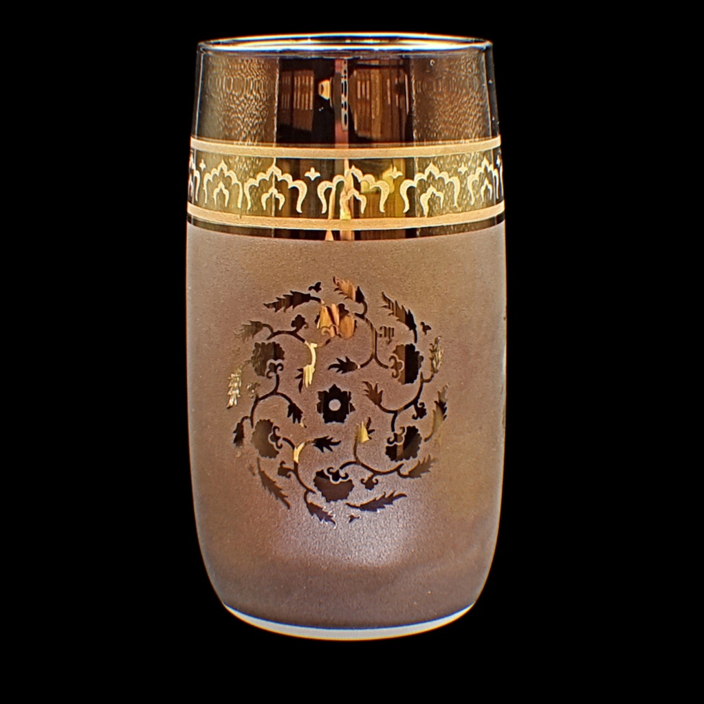 اكواب زجاج - Highball Glass 151 Jmal Pnt Brnz Gold 6mm (6 Pieces)