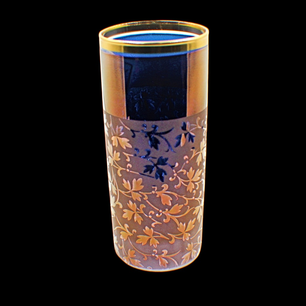 اكواب زجاج - Highball Glass 155 Zens Pnt Brnz Gold 6mm (6 Pieces)