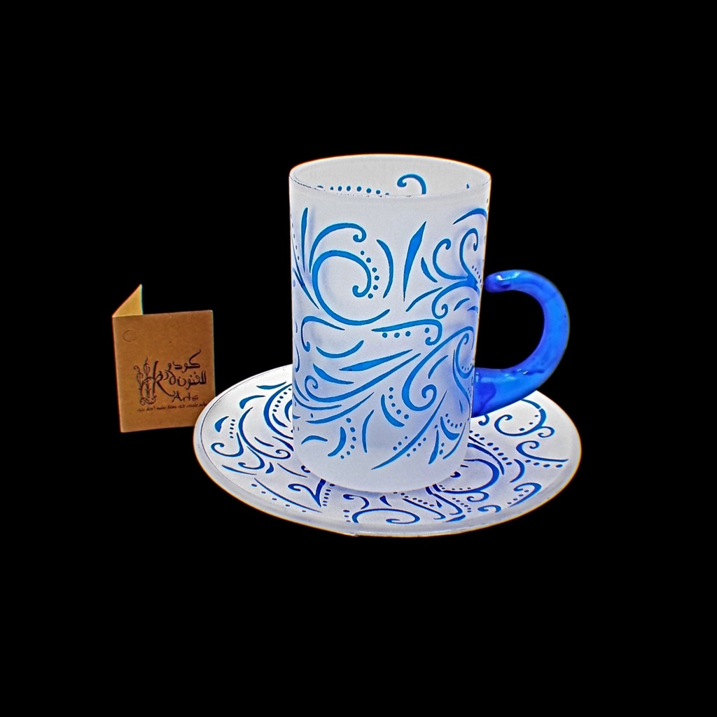  Tea Cup 114 Hshm Clrb Blu Sandb - اكواب شاي