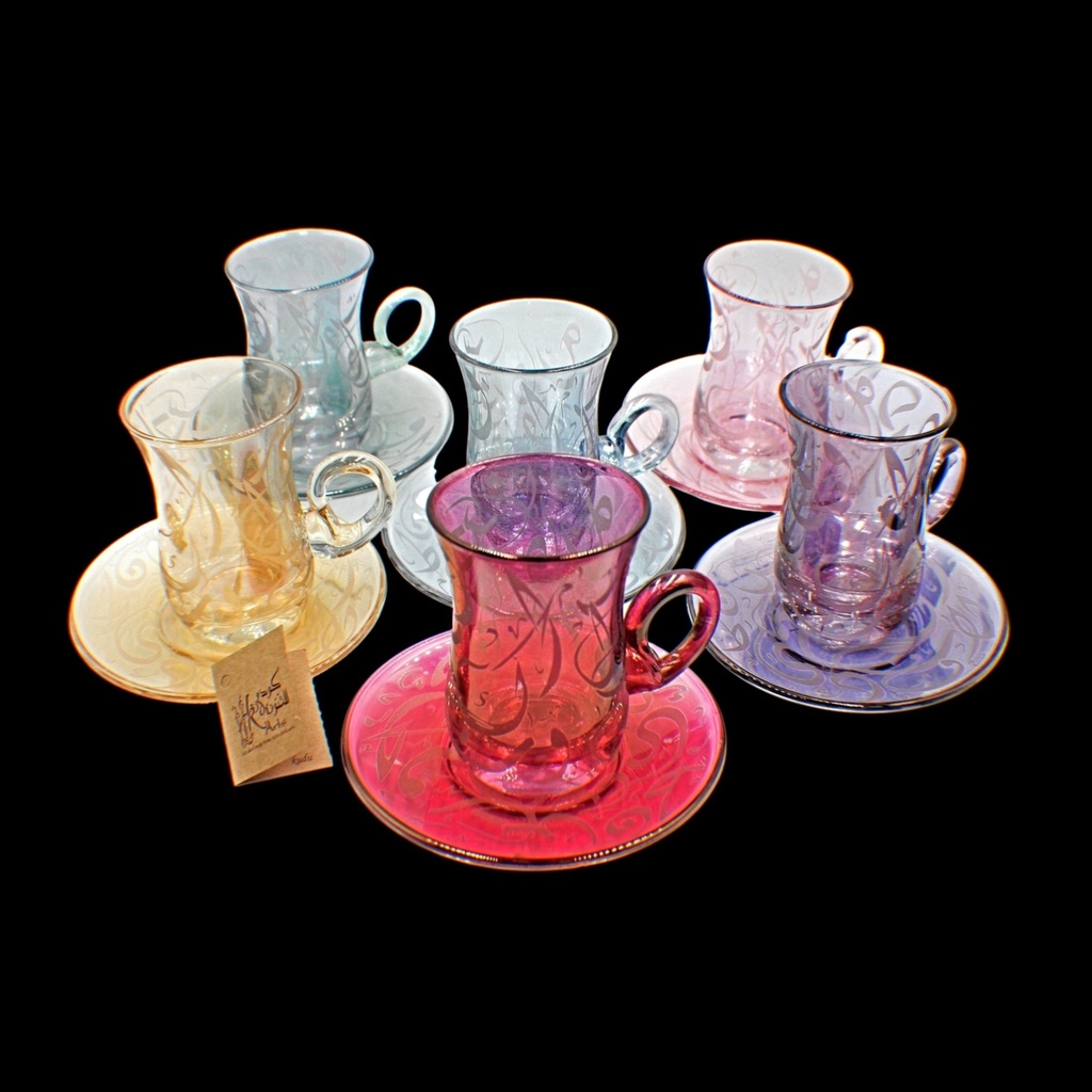 اكواب شاي - Tea Cup 117 Dwn Trcl Mix (6 Pieces)