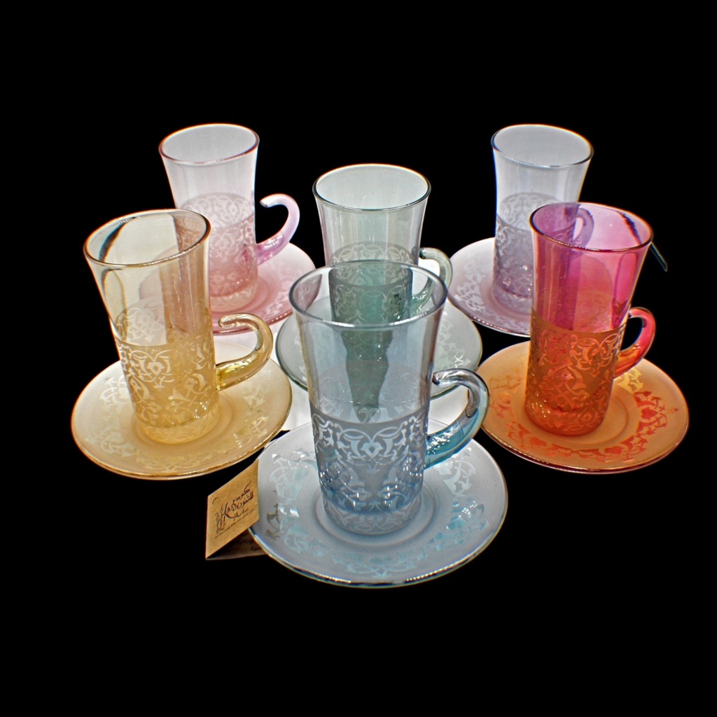  Tea Cup 119 Imn Pnt Mix - اكواب شاي (6 Pieces)