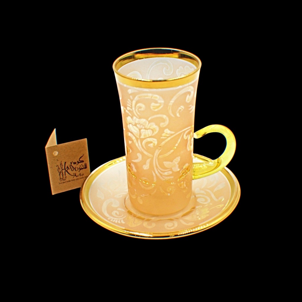 اكواب شاي - Tea Cup 119 Rola Pnt Ylow Gold 6mm (6 Pieces)