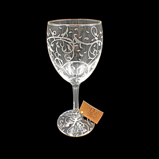 [18525963] اكواب زجاج - Footed Glass 225 Rand Trns (6 Pieces)
