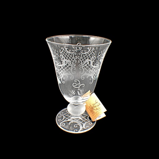 [55876609] اكواب زجاج - Footed Glass 232 Dona Trns (6 Pieces)