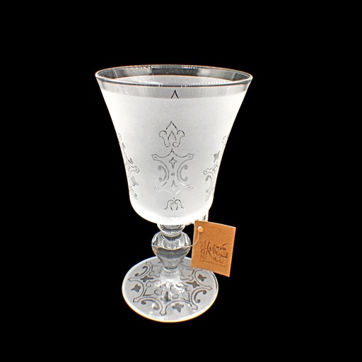 [26735004] اكواب زجاج - Footed Glass 234 Malk Sandb 6mm (6 Pieces)