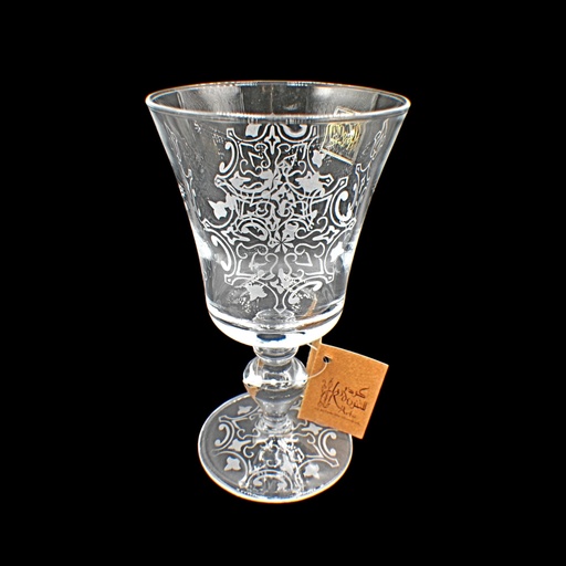 [40222963] اكواب زجاج - Footed Glass 234 Malk Trns (6 Pieces)