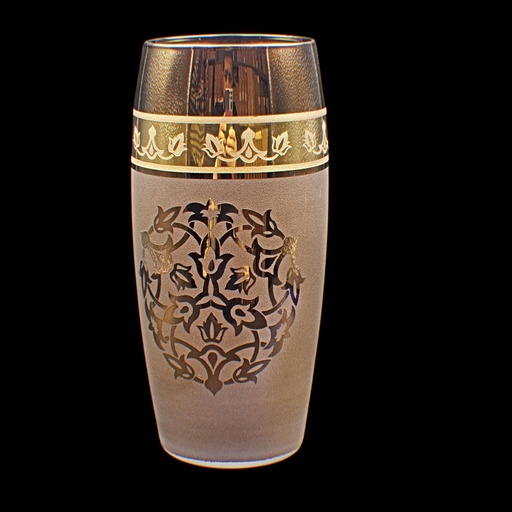 [5588044] اكواب زجاج - Highball Glass 160 Hiba Pnt Brnz Gold 6mm (6 Pieces)