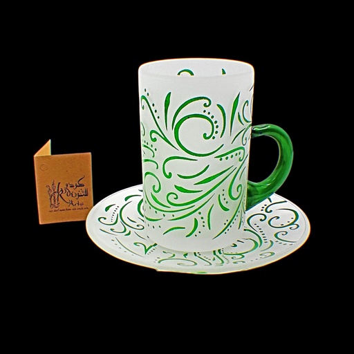 [1026996] اكواب شاي - Tea Cup 114 Hshm Clrb Gren Sandb (6 Pieces)