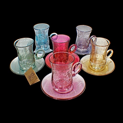 [46342274] اكواب شاي - Tea Cup 117 Sbh Trcl Mix (6 Pieces)