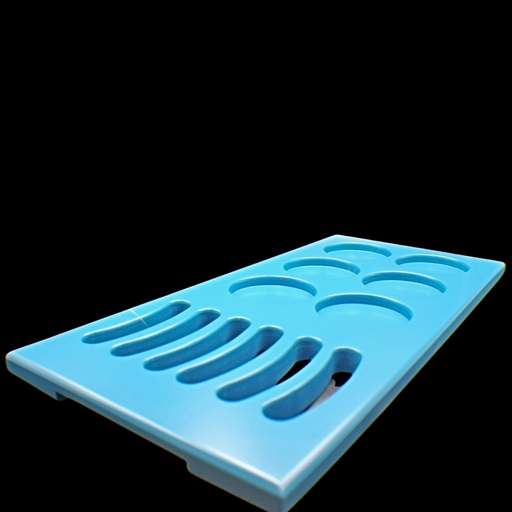 [5610167] صينية - Tray 642 Wood Empty Blu (1 Piece)